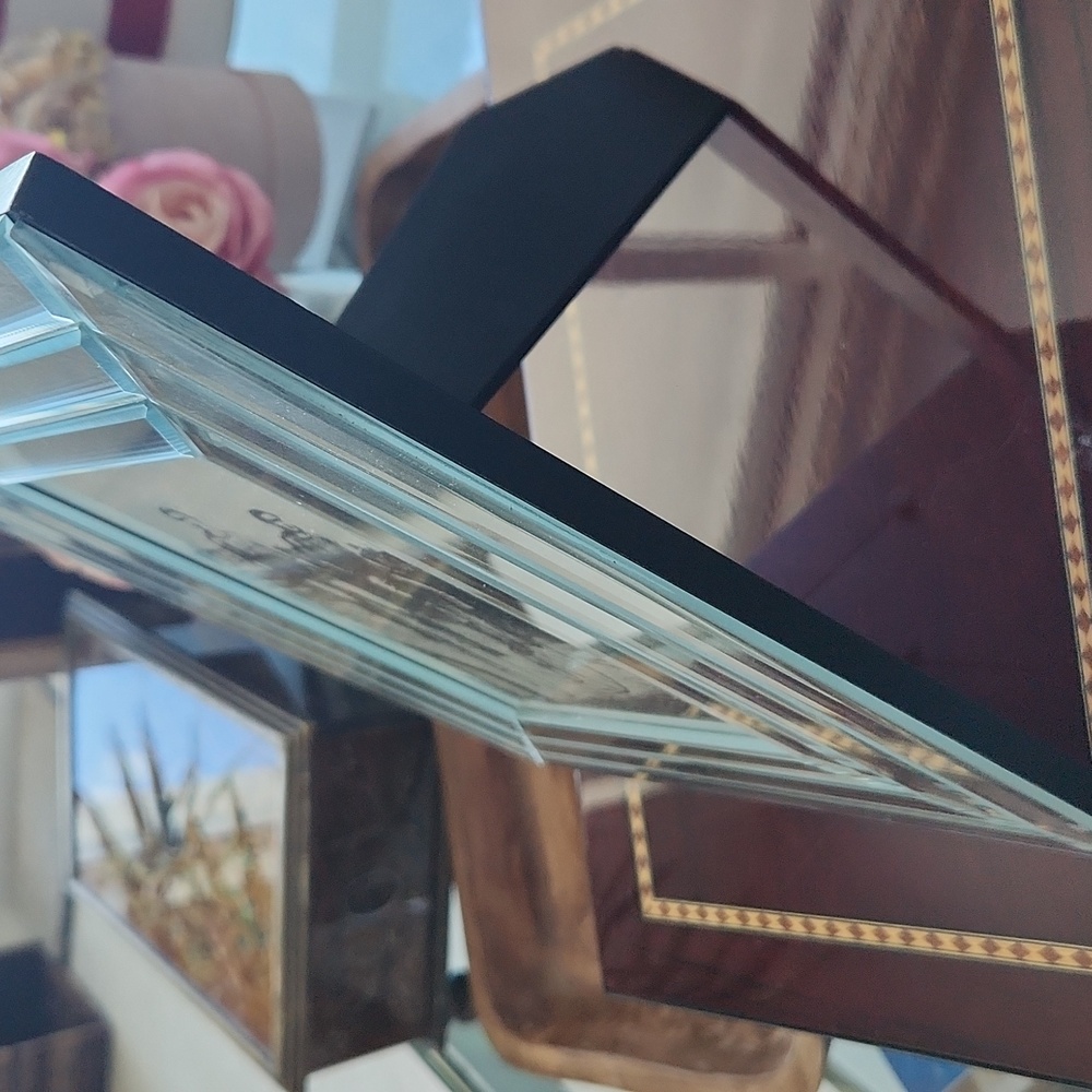 Elegant Silver Mirrored Picture Frame - Picture 2 of 2